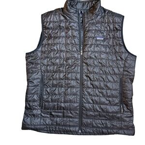 Patagonia Black Vest with Logo Patch